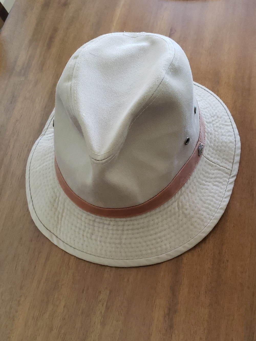Tommy Bahama Green/Gray Safari Hat with Tan Leather Band